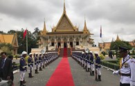 Lễ đón chính thức Tổng Bí thư Nguyễn Phú Trọng tại Hoàng cung Campuchia