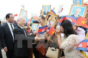 Tổng Bí thư Nguyễn Phú Trọng kết thúc tốt đẹp chuyến thăm Campuchia