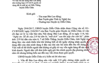 Nghệ An: UBND huyện Diễn Châu phản hồi vấn đề báo Lao Động nêu