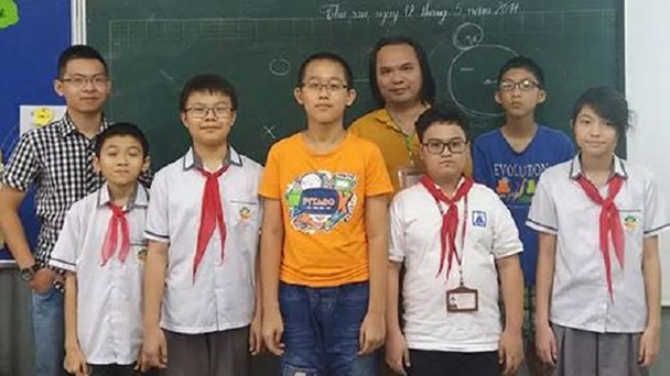 4 học sinh giành huy chương vàng APMOPS 2017 đều đến từ những trường cấp 2 tại Hà Nội. (Ảnh: TL)