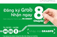 Ưu đãi độc quyền “Đăng ký Grabpay - Nhận ngay 8 chuyến” dành riêng cho chủ thẻ tín dụng FE CREDIT