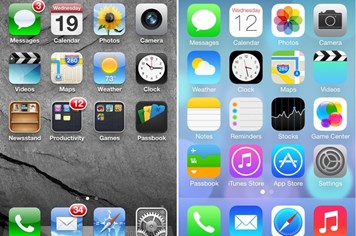 Sự khác biệt về giao diện giữa iOS 7 và iOS 6