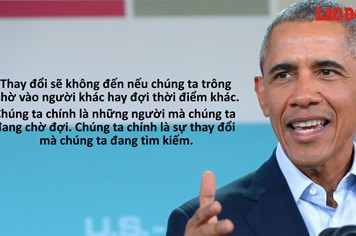 Infographic: 10 câu nói truyền cảm hứng của Tổng thống Mỹ Barack Obama