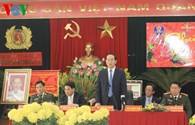 Chủ tịch nước Trần Đại Quang thăm, chúc Tết lực lượng CSGT Thủ đô