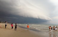 Đám mây “quái vật” đã từng xuất hiện ở biển Cửa Lò