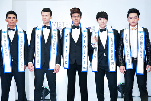 Top 5 của cuộc thi Mister Global 2014.