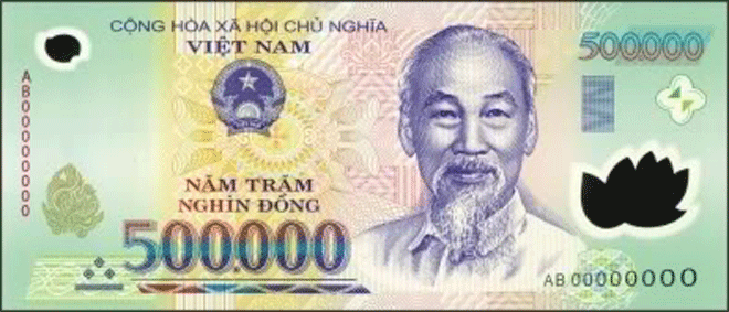 Tờ 500.000 đồng có giá trị cao nhất trong hệ thống tiền tệ Việt Nam