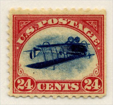 Con tem Jenny in ngược hay còn được gọi là inverted Jenny (giá 3 triệu USD tương đương 63 tỷ đồng) là con tem được phát hành năm 1918 in hình một máy bay hai tầng cánh có tên Curtis JN-4 nhưng do vô tình đã bị in lật ngược lại hình ảnh máy bay vì thế trở thành con tem in lỗi nổi tiếng nhất trong lịch sử bưu chính Mỹ. Số phận của 100 con tem Inverted Jenny sau đó được kể lại vắn tắt là một nhà sưu tập đã mua được trọn bộ vào năm 1918 sau đó bán lại với giá 15.000 USD. Vài tuần sau đó bộ tem này bị xé lẻ và được bán vài trăm USD một con nhưng block 4 chiếc mang đi đấu giá thì được giữ lại cẩn thận. Năm 1954 block này được bán với giá 18.250 USD và vào năm 1989 nhà đấu giá Christie đã đẩy nó lên tới 1,1 triệu USD.